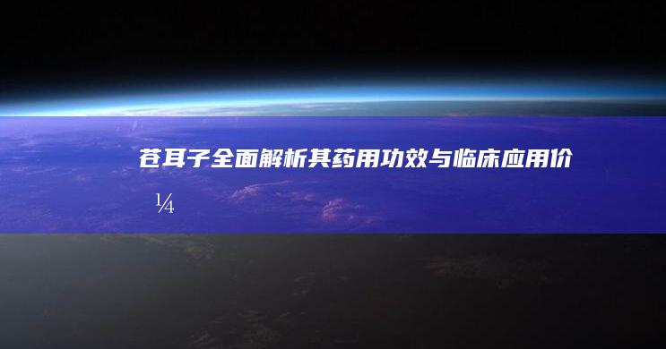 苍耳子：全面解析其药用功效与临床应用价值